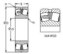 Bearing 23332MAC4F80W33 AST