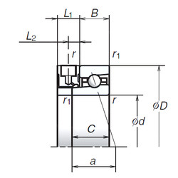 Bearing 70BNR19XE NSK