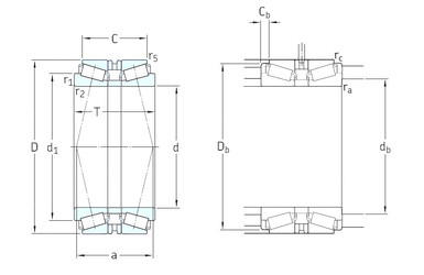 Bearing 32938T102/DB31 SKF