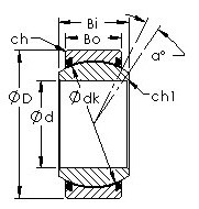 Bearing GEZ44ET-2RS AST