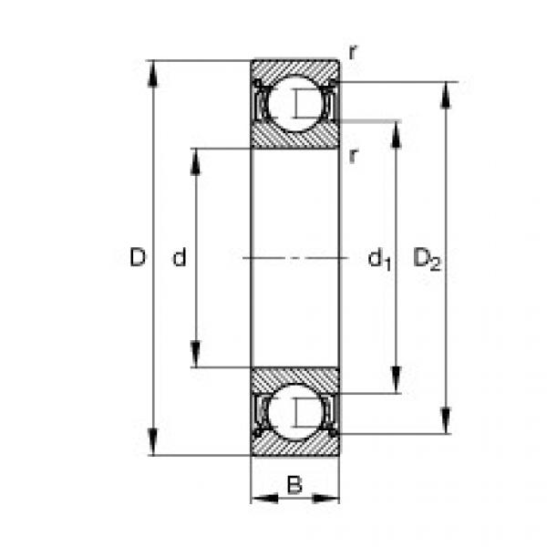 Bearing 61903-2Z FAG #1 image