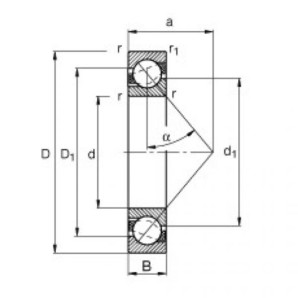 Bearing 71807-B-TVH FAG #1 image