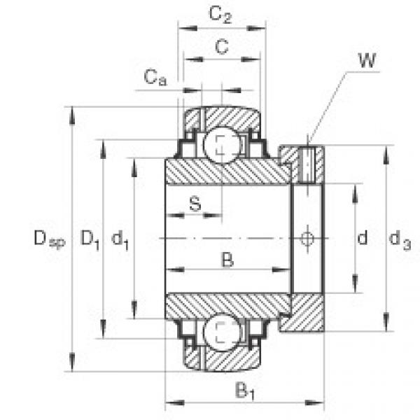 Bearing GE30-KRR-B-FA164 INA #1 image