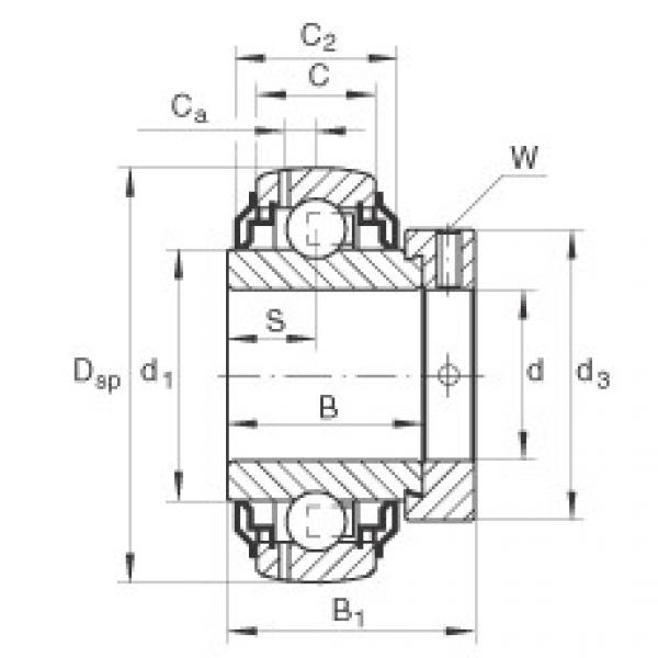 Bearing GE25-KRR-B-2C INA #1 image