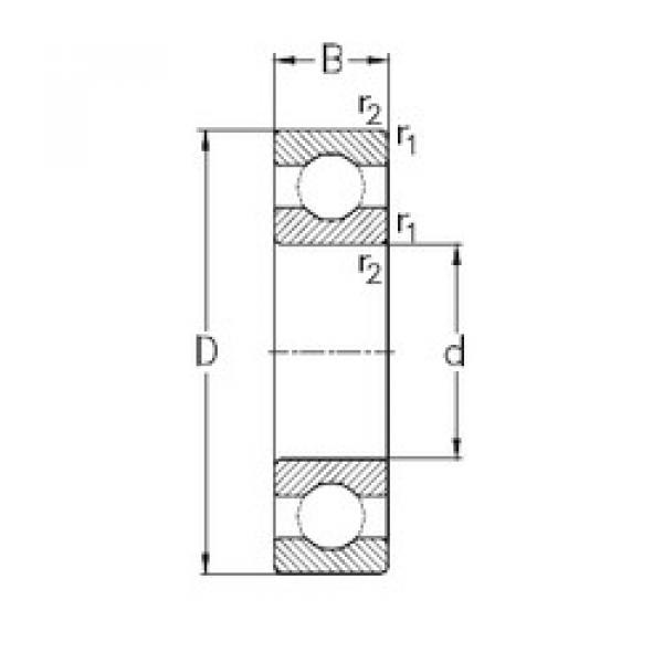 Bearing 619/6 NKE #1 image