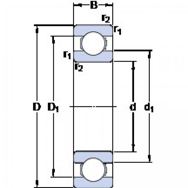 Bearing 619/710 MA SKF #1 image