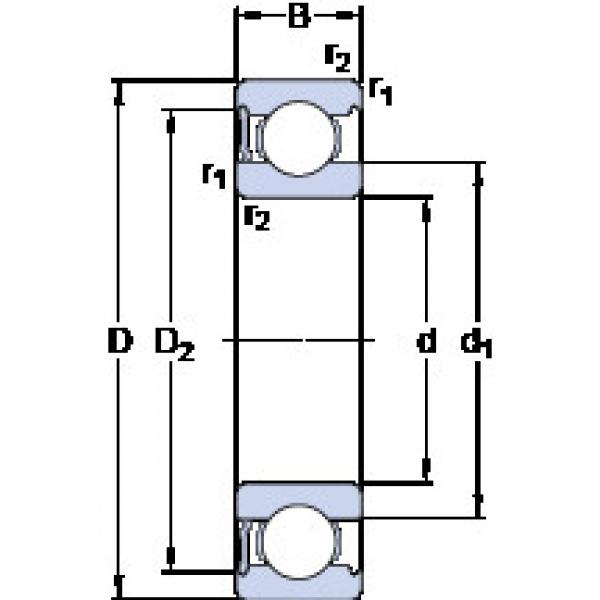 Bearing 634-RS1 SKF #1 image