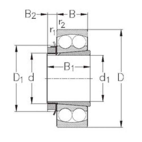 Bearing 2317-K+H2317 NKE #1 image