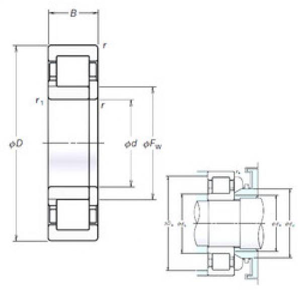 Bearing NUP2328EM NSK #1 image