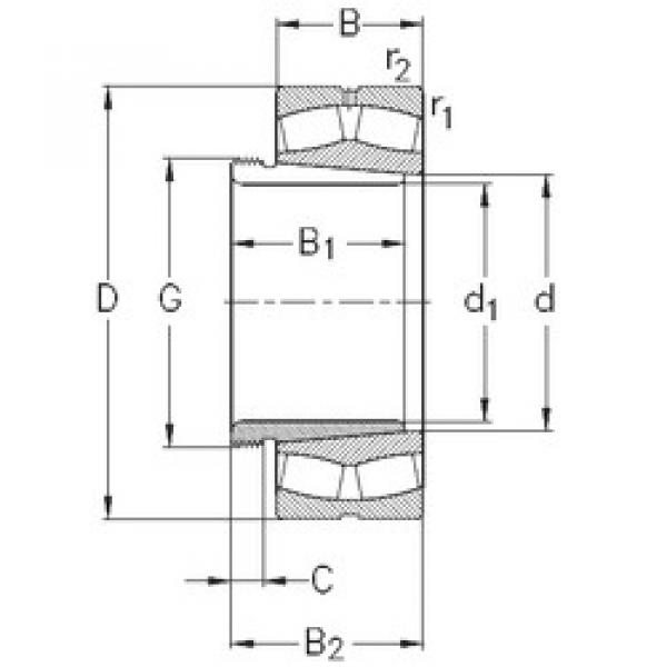 Bearing 23292-K-MB-W33+AHX3292 NKE #1 image