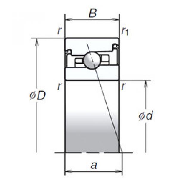 Bearing 70BER20HV1V NSK #1 image