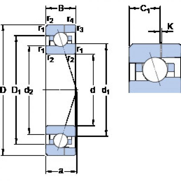 Bearing 707 CE/HCP4AH SKF #1 image