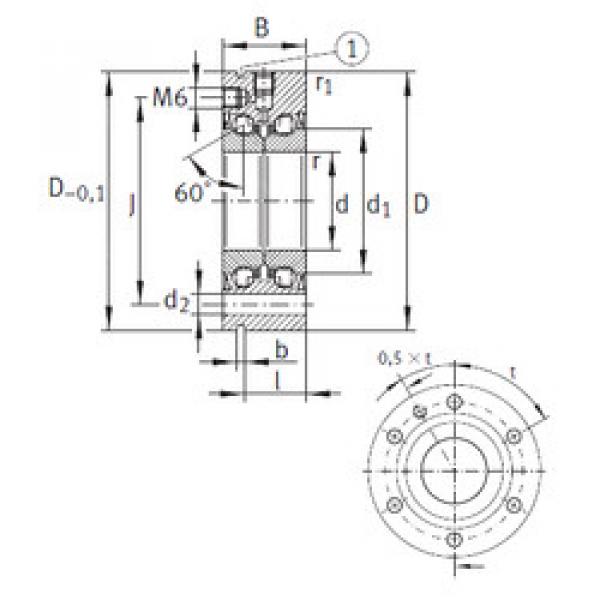 Bearing ZKLF1255-2RS INA #1 image