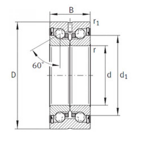 Bearing ZKLN1242-2RS-PE INA #1 image