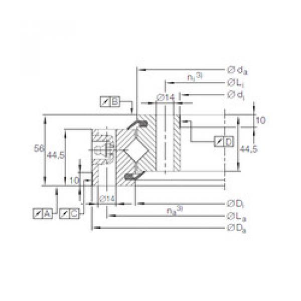 Bearing XSU 14 0414 INA #1 image