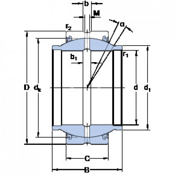 Bearing GEZM 100 ES-2LS SKF #1 image