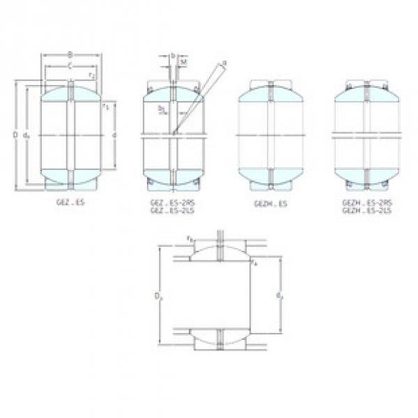 Bearing GEZ208ES SKF #1 image