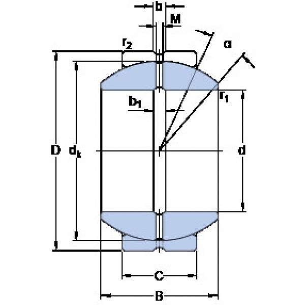 Bearing GEZH 308 ES SKF #1 image