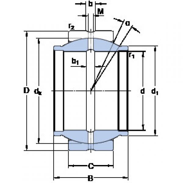 Bearing GEZM 014 ES SKF #1 image