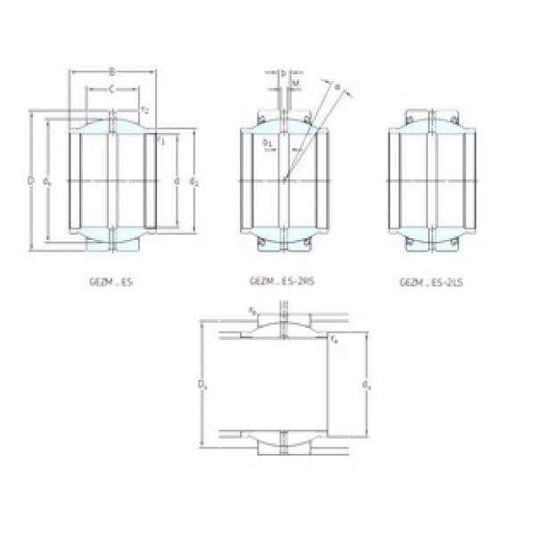 Bearing GEZM008ES SKF #1 image