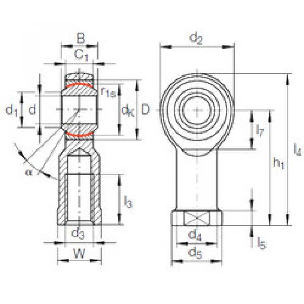 Bearing GIKFL 10 PW INA #1 image