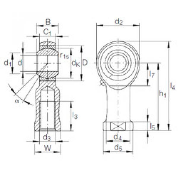 Bearing GIKFR 12 PB INA #1 image