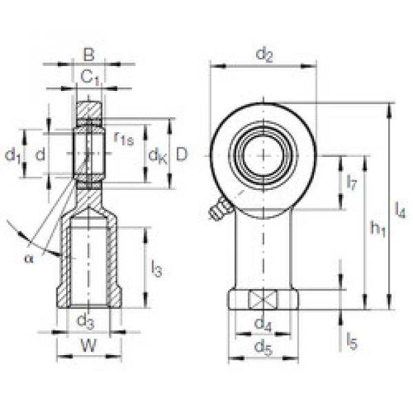 Bearing GIR 45 DO-2RS INA #1 image