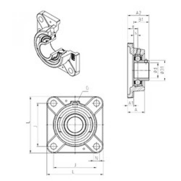 Bearing USFE203 SNR #1 image